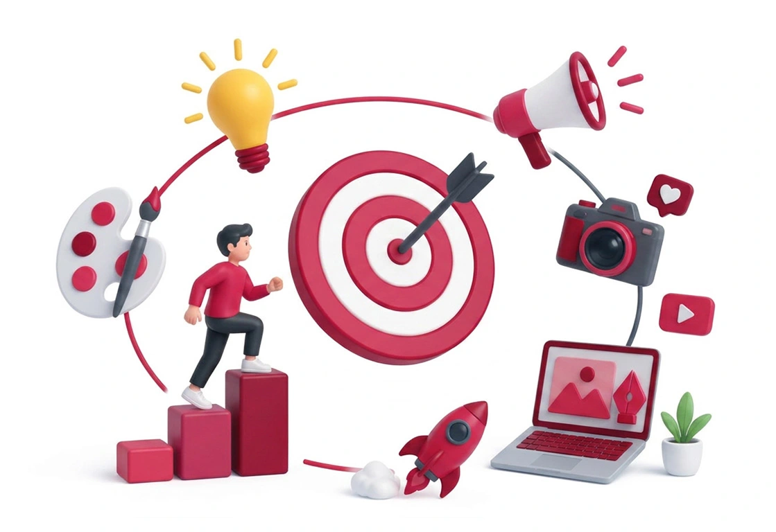 Professional digital marketing services by Neranjan Kumar in Salem, Tamil Nadu, helping businesses grow through branding, content creation, SEO, and social media marketing.